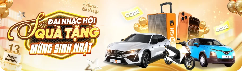 Khuyến Mãi New88 quay số – Sinh Nhật Vàng Đua